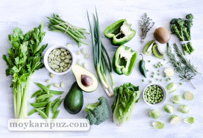 Зеленые овощи, зелень