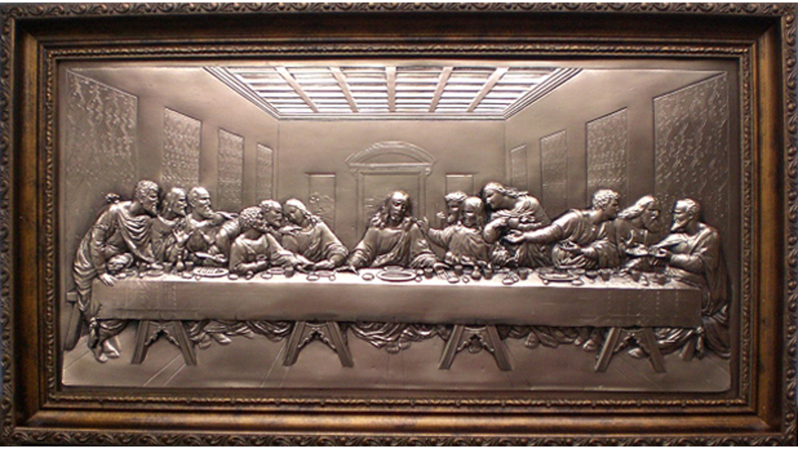 Картина из металла Тайная вечеря Гальванопластика