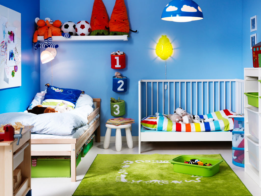 Синий цвет в детской комнате