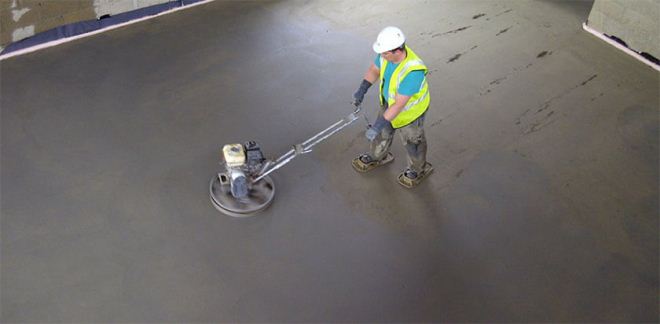 Техника безопасности при затирке бетона