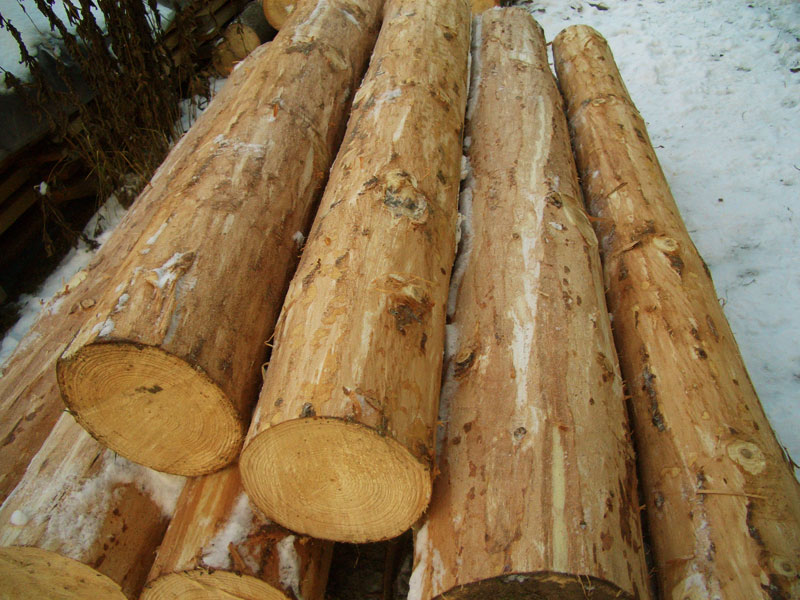 Окорение древесины